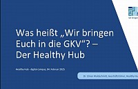 Online-Seminar Healthy Hub